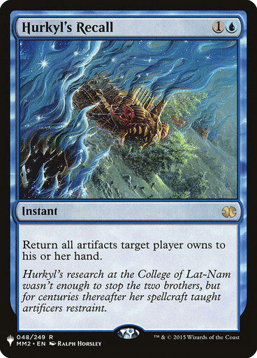 Hurkyl's Recall ~ The List [ NearMint ] [ Magic MTG ]