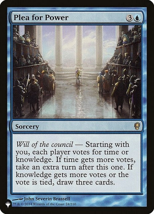 Plea for Power ~ The List [ NearMint ] [ Magic MTG ]