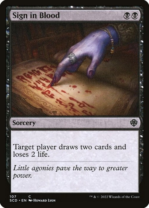 Sign in Blood ~ Starter Commander [ NearMint ] [ Magic MTG ]