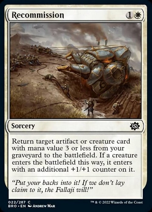 Recommission ~ The Brothers' War [ NearMint ] [ Magic MTG ]