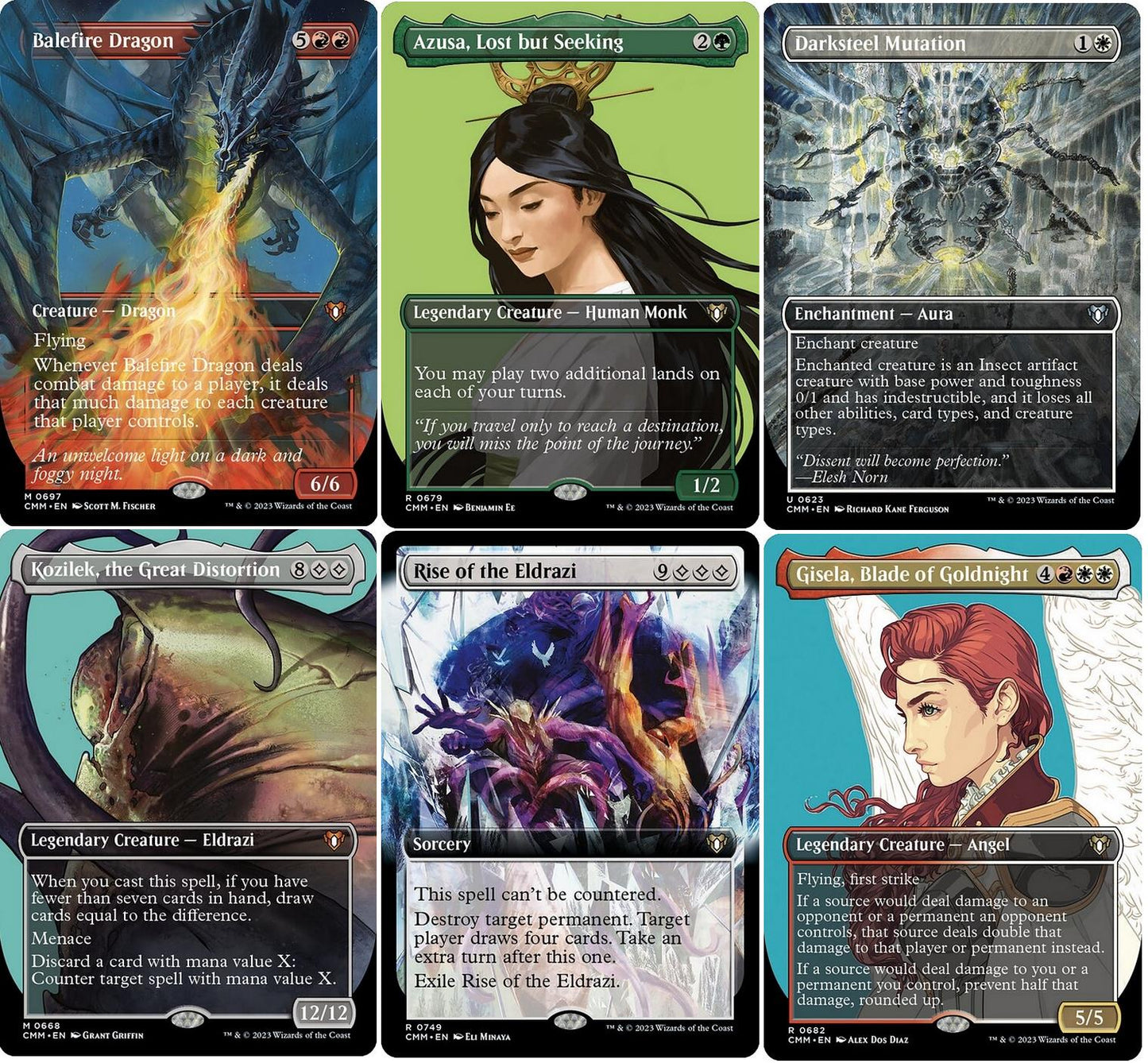 Choose your BORDERLESS ~ Commander Masters [ NearMint ] [ Magic MTG ]