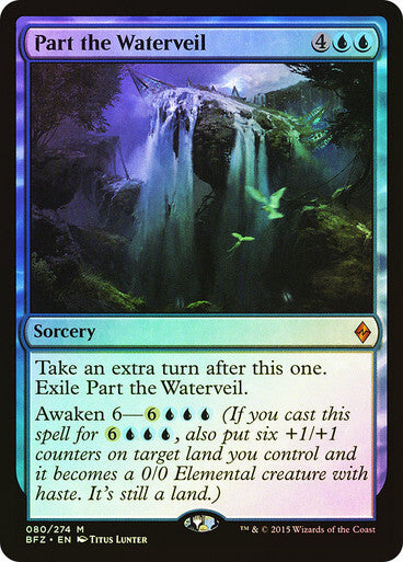 FOIL Part the Waterveil ~ Battle for Zendikar [ Excellent ] [ Magic MTG ]