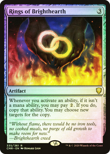 FOIL Rings of Brighthearth ~ Commander Legends 1 [ NearMint ] [ Magic MTG ]