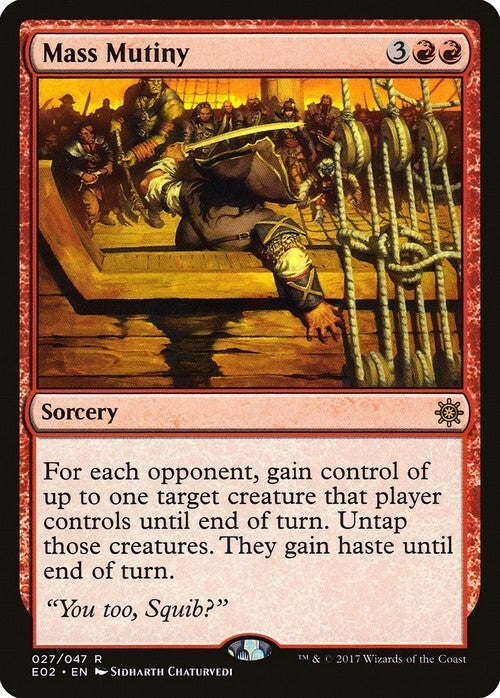 Mass Mutiny ~ Explorers of Ixalan [ Excellent ] [ Magic MTG ]
