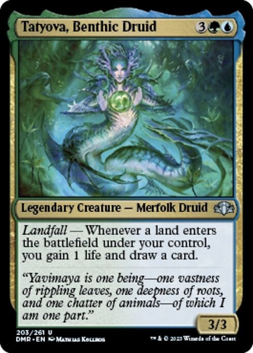 Tatyova, Benthic Druid ~ Dominaria Remastered [ NearMint ] [ Magic MTG ]