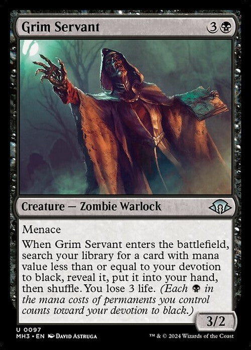 Grim Servant ~ Modern Horizons 3 [ NearMint ] [ Magic MTG ] - London Magic Traders Ltd
