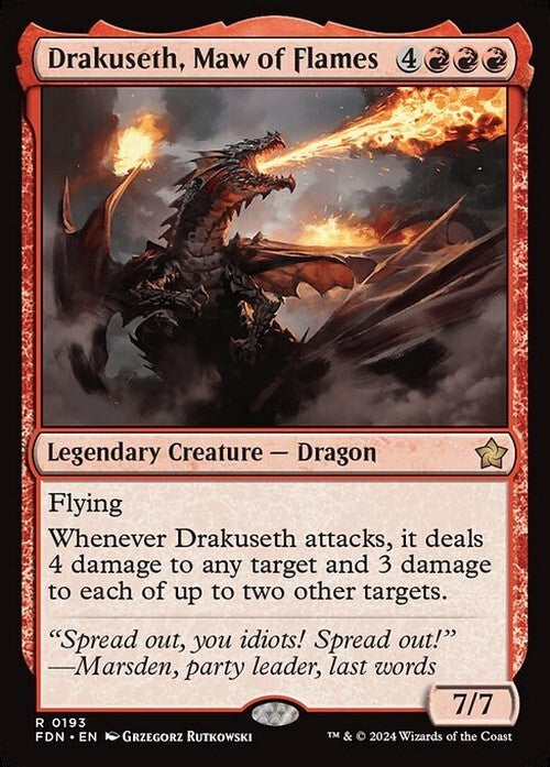 Drakuseth, Maw of Flames ~ Foundations [ NearMint ] [ Magic MTG ] - London Magic Traders Ltd