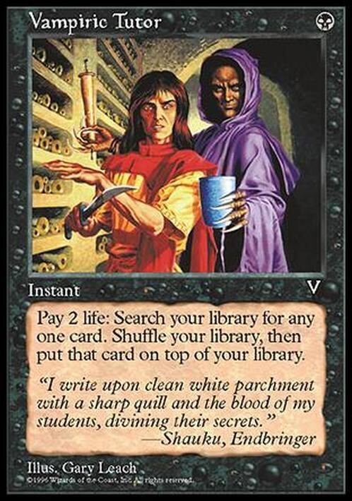 Vampiric Tutor ~ Visions [ PLAYED ] [ Magic MTG ]