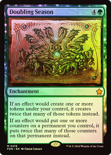 FOIL Doubling Season ~ Foundations [ NearMint ] [ Magic MTG ]