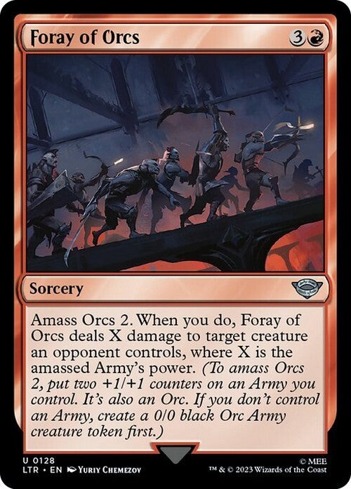 Foray of Orcs ~ The Lord of the Rings [ NM ] [ Magic MTG ]