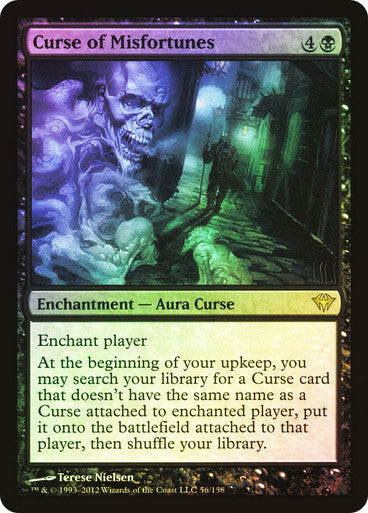 FOIL Curse of Misfortunes ~ Dark Ascension [ Excellent ] [ Magic MTG ]