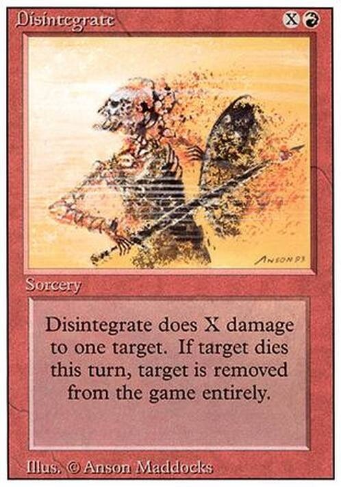 Disintegrate ~ Revised [ Excellent ] [ Magic MTG ]