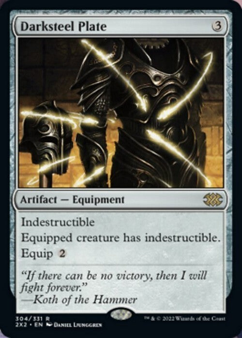 Darksteel Plate ~ Double Masters 2022 [ NearMint ] [ Magic MTG ]