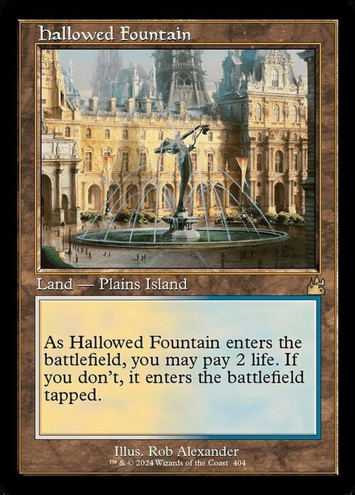 RETRO Hallowed Fountain ~ Ravnica Remastered [ NearMint ] [ Magic MTG ]