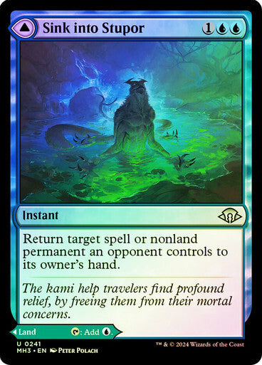 FOIL Sink into Stupor / Soporific Springs ~ Modern Horizons 3 [ NM ] [ MTG ]