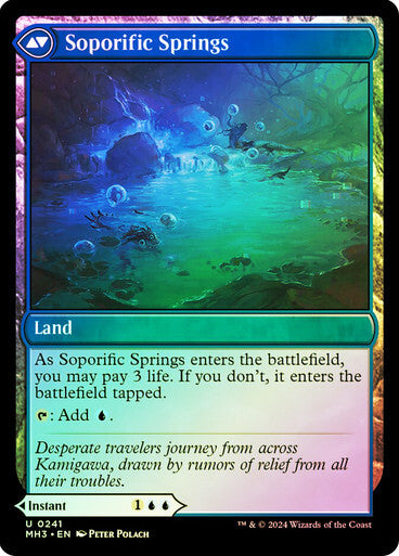 FOIL Sink into Stupor / Soporific Springs ~ Modern Horizons 3 [ NM ] [ MTG ]