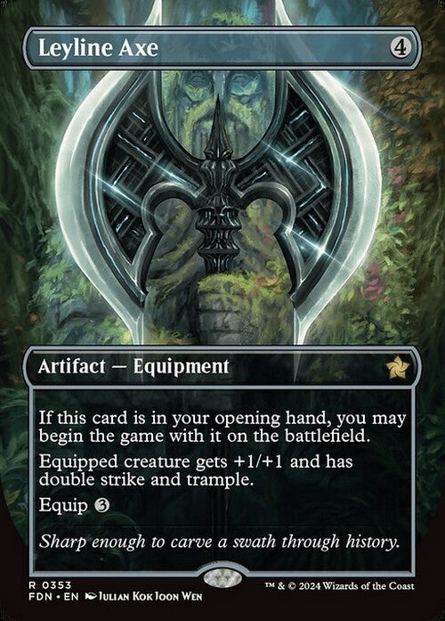 ALTERNATE Leyline Axe ~ Foundations [ NearMint ] [ Magic MTG ]