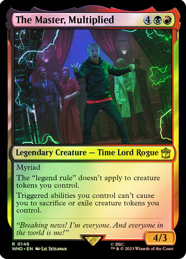 FOIL The Master, Multiplied ~ Commander: Doctor Who [ NearMint ] [ Magic MTG ]