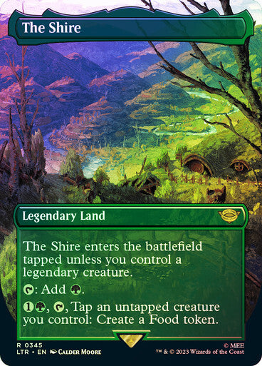FOIL BORDERLESS The Shire ~ The Lord of the Rings [ NM ] [ Magic MTG ]