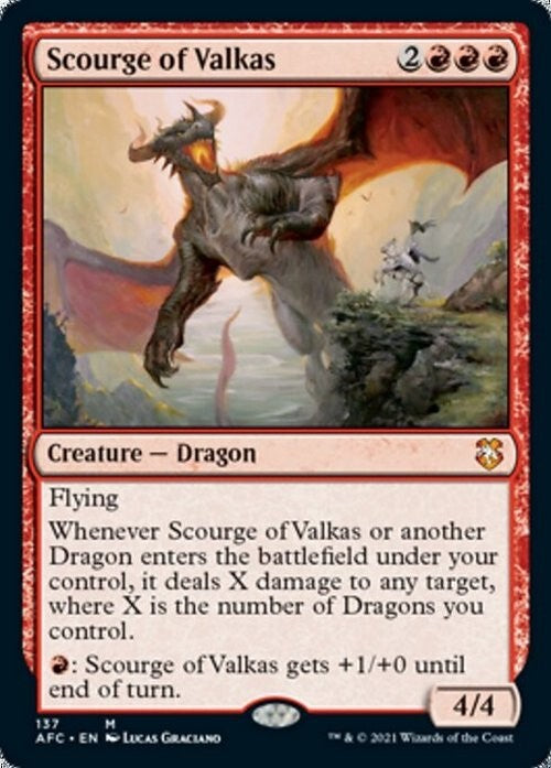 Scourge of Valkas ~ Commander: Adventures in the Forgotten Realms [ NM ] [ MTG ]