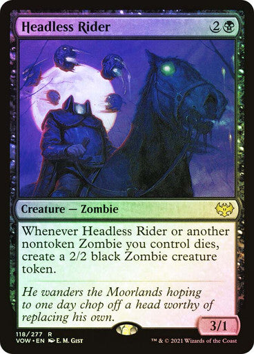 FOIL Headless Rider ~ Crimson Vow [ NearMint ] [ Magic MTG ]