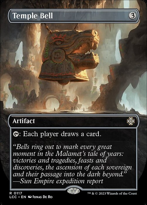 BORDERLESS Temple Bell ~ Commander: The Lost Caverns of Ixalan [ NM ]