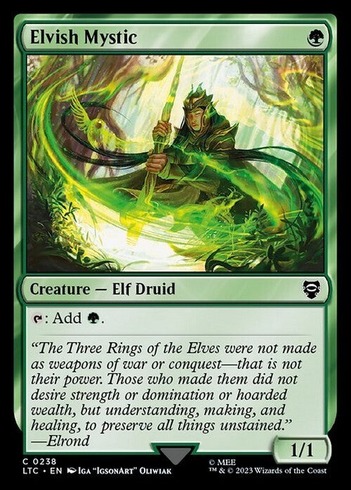 Elvish Mystic ~ Commander: The Lord of the Rings [ NM ] [ Magic MTG ]