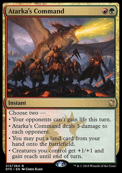 Atarka's Command ~ Dragons of Tarkir [ Excellent ] [ Magic MTG ]
