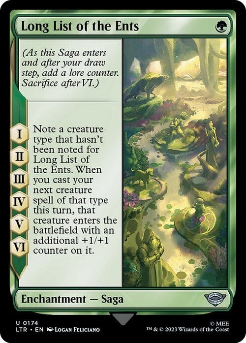 Long List of the Ents ~ The Lord of the Rings [ NM ] [ Magic MTG ]