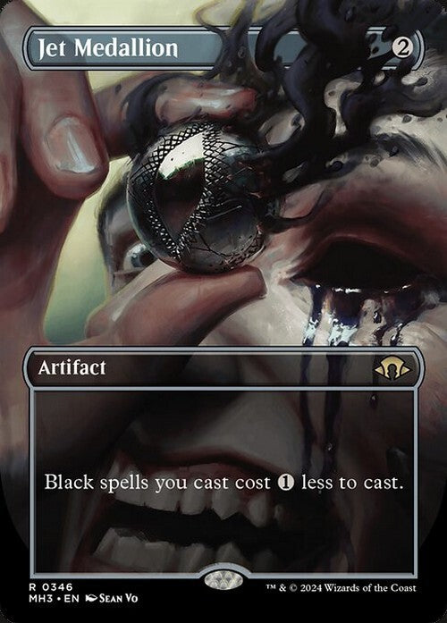 BORDERLESS Jet Medallion ~ Modern Horizons 3 [ NearMint ] [ Magic MTG ]