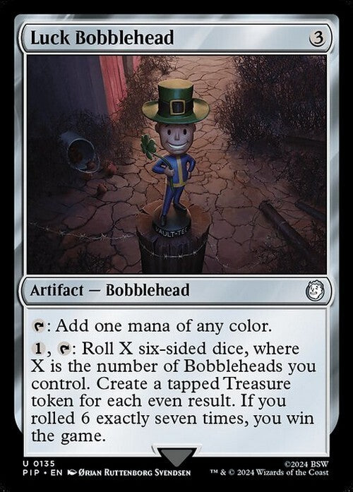 Luck Bobblehead ~ Commander: Fallout [ NearMint ] [ Magic MTG ]