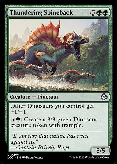 Thundering Spineback ~ Commander: The Lost Caverns of Ixalan [ NM ] [ MTG ] - London Magic Traders Ltd