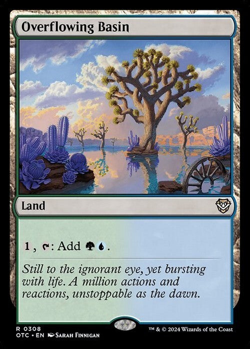 Overflowing Basin ~ Commander: Outlaws of Thunder Junction [ NM ] [ MTG ]