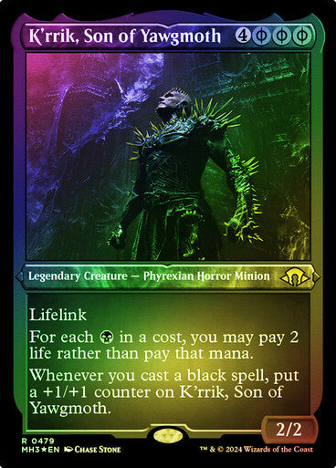 FOIL ETCHED K'rrik, Son of Yawgmoth ~ Modern Horizons 3 [ NM ] [ Magic MTG ]