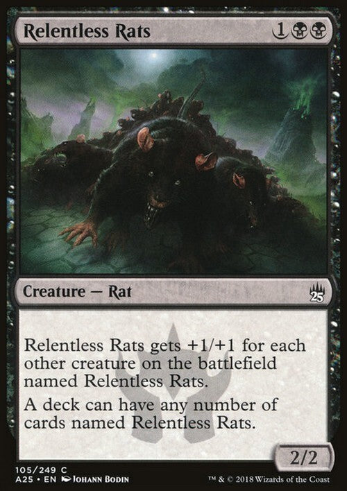 Relentless Rats ~ Masters 25 [ Excellent ] [ Magic MTG ]