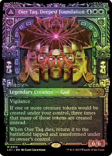 FOIL SHOWCASE Ojer Taq, Deepest Foundation ~ The Lost Caverns of Ixalan [ NM ]