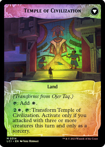 FOIL SHOWCASE Ojer Taq, Deepest Foundation ~ The Lost Caverns of Ixalan [ NM ]