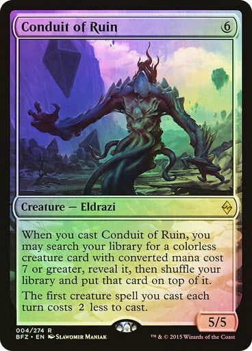 FOIL Conduit of Ruin ~ Battle for Zendikar [ Excellent ] [ Magic MTG ]