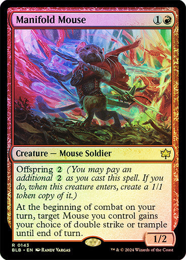 FOIL Manifold Mouse ~ Bloomburrow [ NearMint ] [ Magic MTG ]