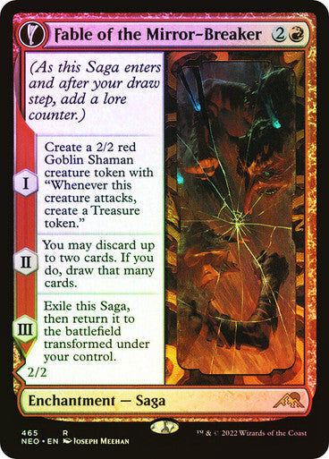 FOIL BORDERLESS Fable of the Mirror-Breaker ~ Kamigawa: Neon Dynasty [ NM ]