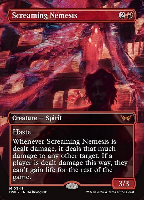 BORDERLESS Screaming Nemesis ~ Duskmourn [ NearMint ] [ Magic MTG ]