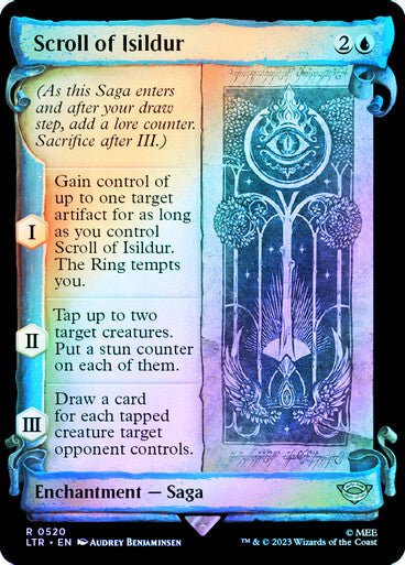 FOIL SILVER Scroll of Isildur ~ The Lord of the Rings [ NearMint ] [ Magic MTG ] - London Magic Traders Ltd