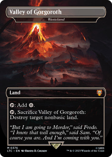 Valley of Gorgoroth (Wasteland) ~ Commander: Lord of the Rings [ NM ] [ MTG ]