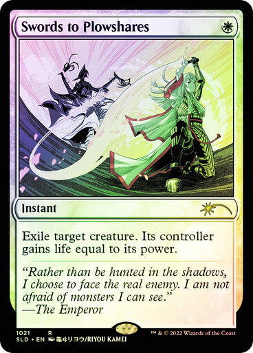 FOIL Swords to Plowshares #1021 ~ Secret Lair [ NearMint ] [ Magic MTG ]