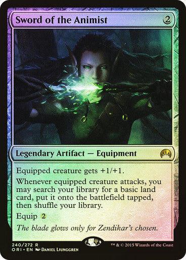 FOIL Sword of the Animist ~ Magic Origins [ NearMint ] [ Magic MTG ]