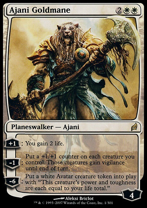 Ajani Goldmane ~ Lorwyn [ PLAYED ] [ Magic MTG ]