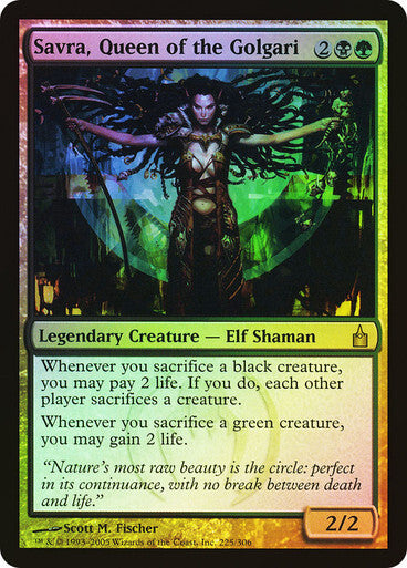 FOIL Savra, Queen of the Golgari ~ Ravnica: City of Guilds [ PLAYED ] [ MTG ]