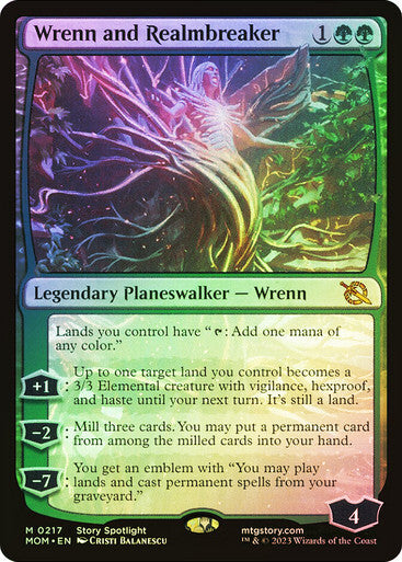 FOIL Wrenn and Realmbreaker ~ March of the Machine [ NM ] [ Magic MTG ]