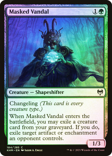 FOIL Masked Vandal ~ Kaldheim [ NearMint ] [ Magic MTG ]