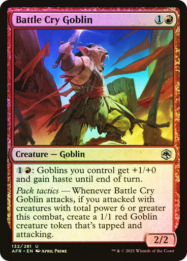 FOIL Battle Cry Goblin ~ Adventures in the Forgotten Realms [ NearMint ] [ MTG ]